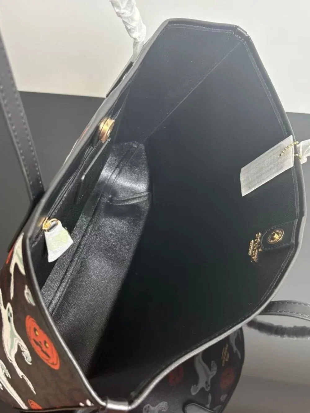 Coach Halloween Limited Edition Ghost Pumpkin Signature Tote Bag